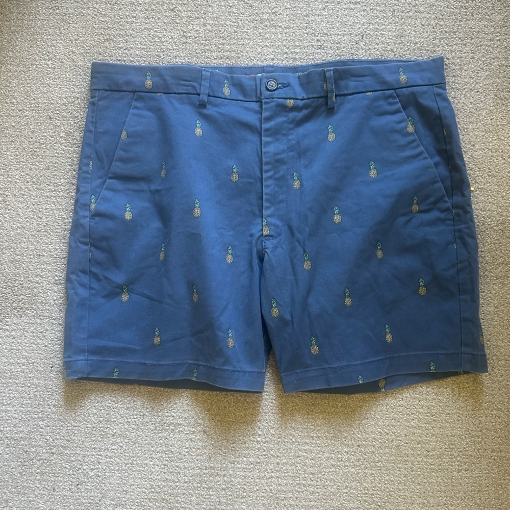 Preppy Beachy Vacation Pineapple Shorts